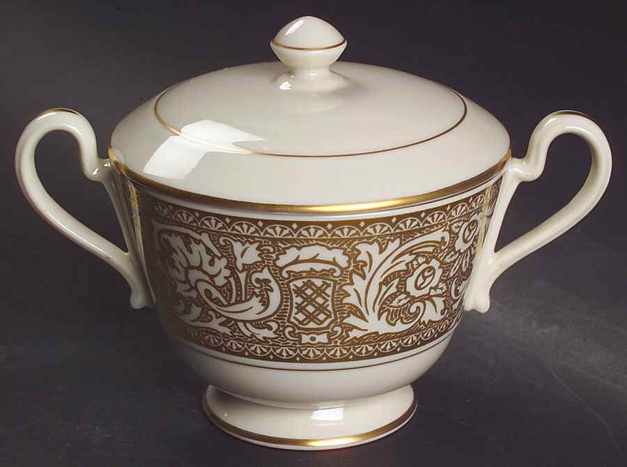Renaissance Gold Sugar Bowl & Lid by Franciscan-1