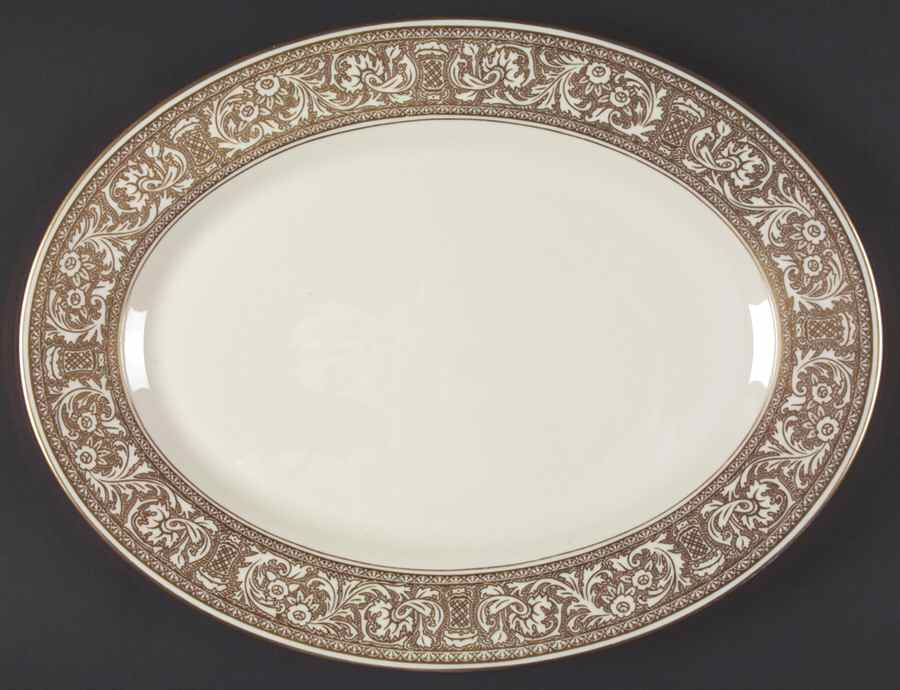 Renaissance Gold 15" Oval Serving Platter by Franciscan-1