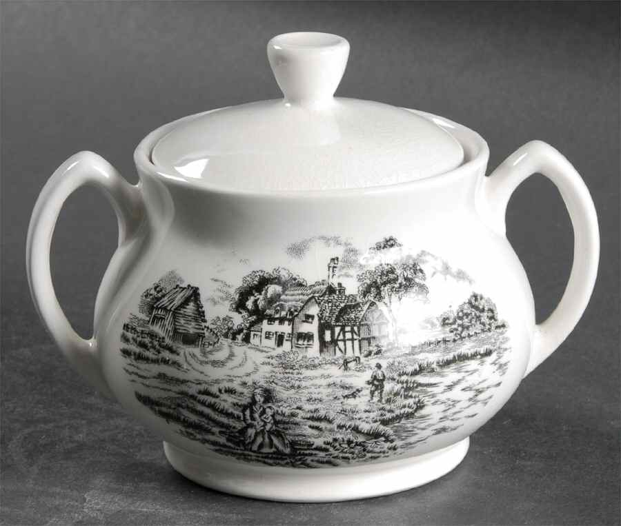 Rustic England Sugar Bowl & Lid by Franciscan-1