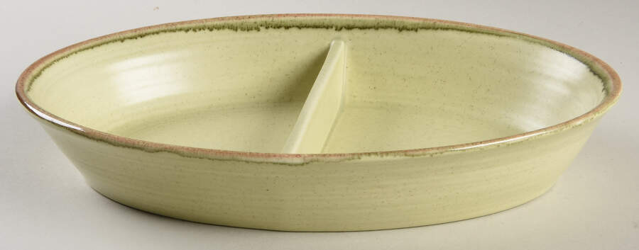 Saraband 11" Oval Divided Vegetable Bowl by Franciscan-1