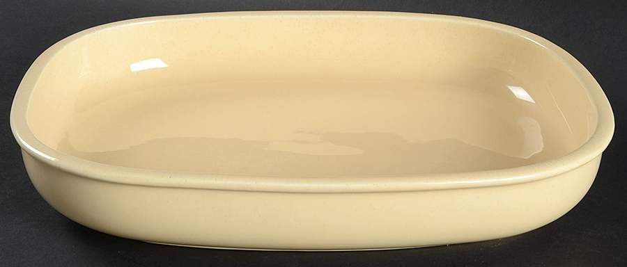 Sea Sculptures Sand 11" Rectangular Baker by Franciscan-1
