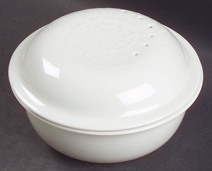 Sea Sculptures White Individual Casserole & Lid by Franciscan-1