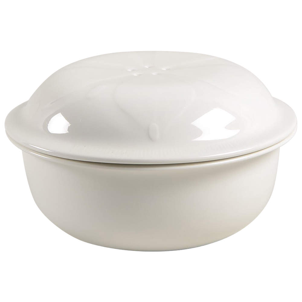 Sea Sculptures White Individual Casserole & Lid by Franciscan-1