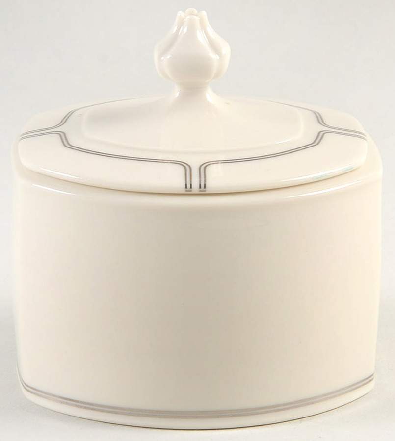 Silver Lining Sugar Bowl & Lid by Franciscan-1
