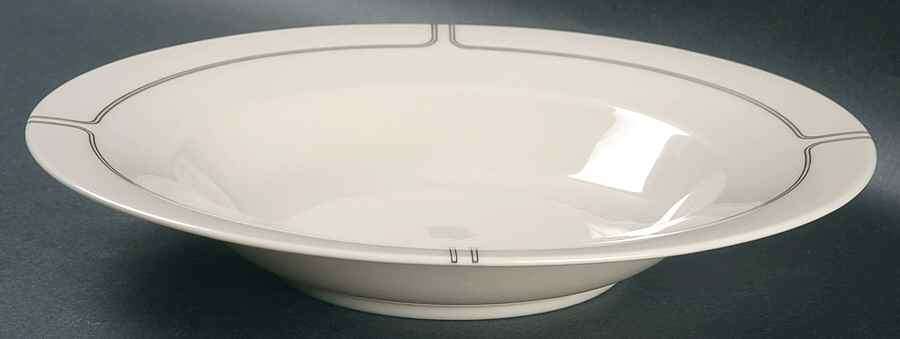 Silver Lining Rim Soup Bowl by Franciscan-1