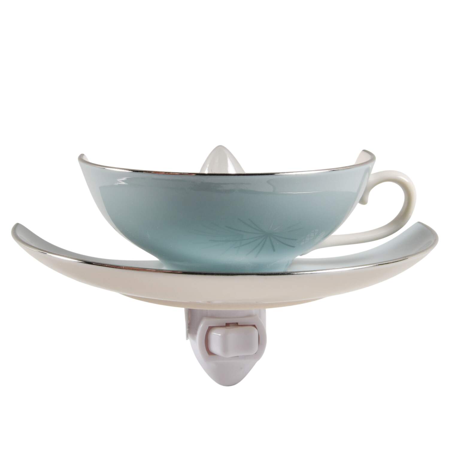 Silver Pine 4 3/8"-4 5/8" Night Light/Cup & Saucer HC by Franciscan-1