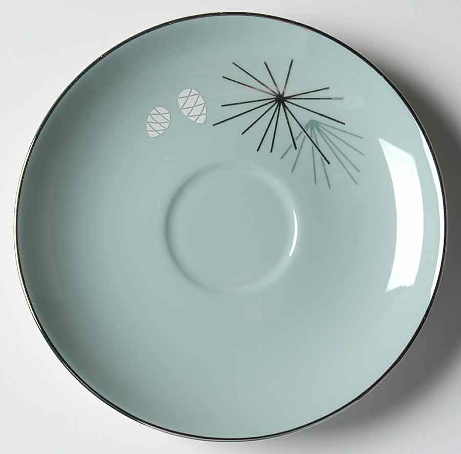 Silver Pine Saucer for Flat Cup by Franciscan-1