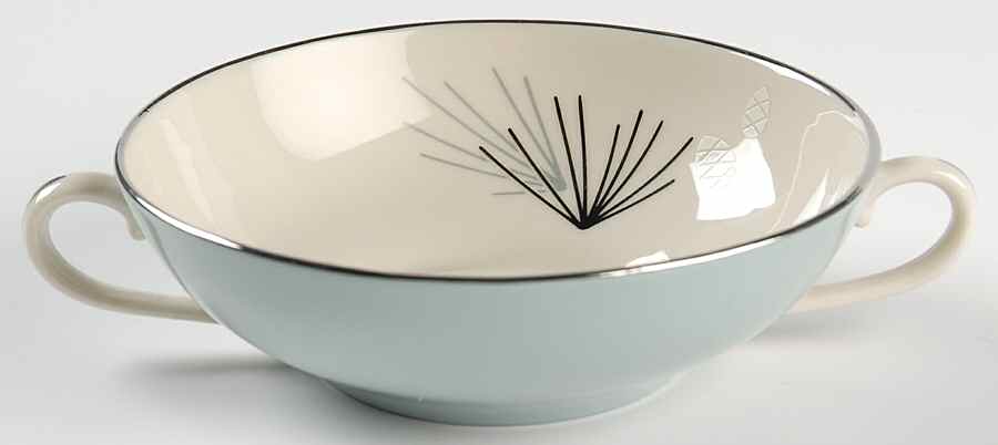Silver Pine Flat Cream Soup Bowl by Franciscan-1