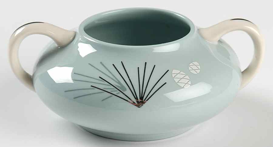 Silver Pine Sugar Bowl No Lid by Franciscan-1