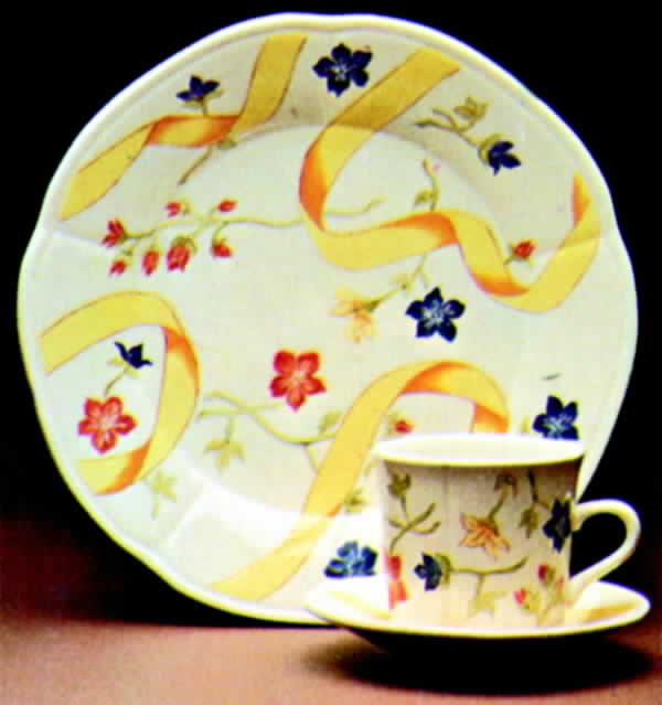 Silk Ribbons Dinner Plate by Franciscan-1
