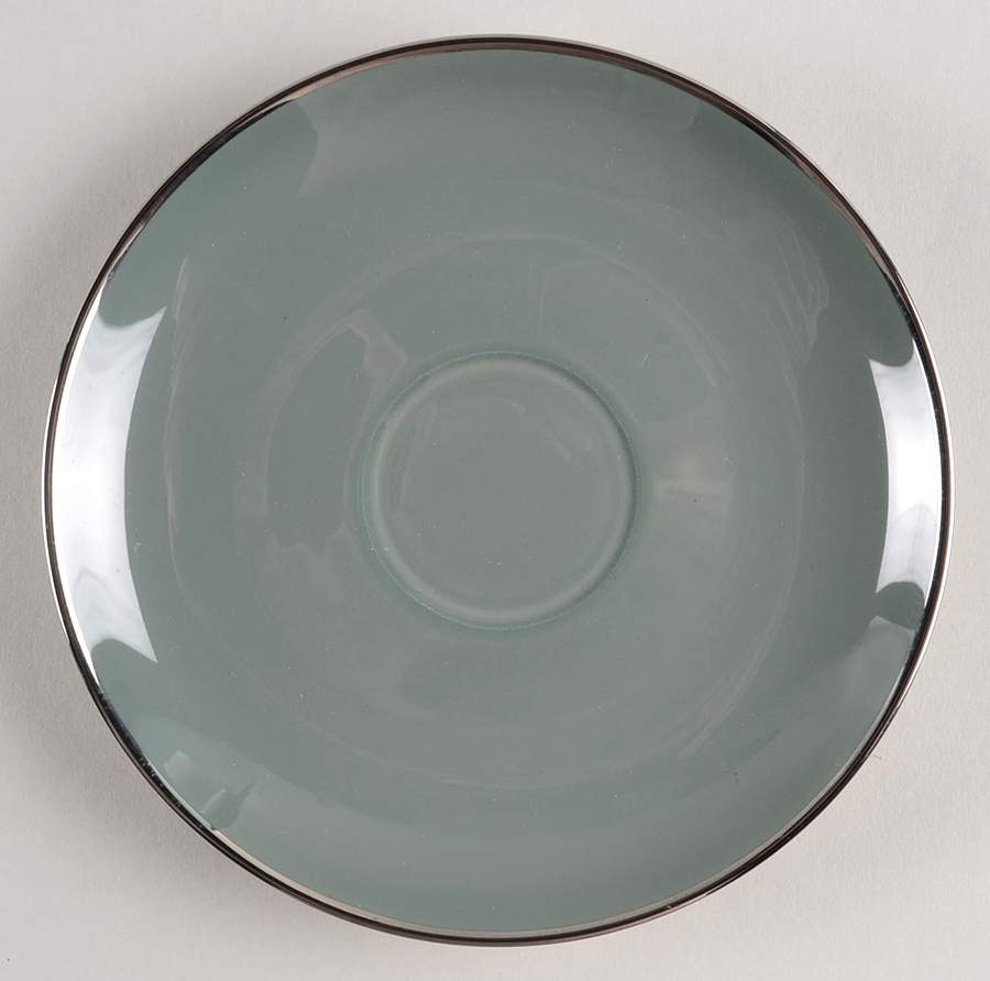 Spruce (Platinum Trim) Saucer by Franciscan-1