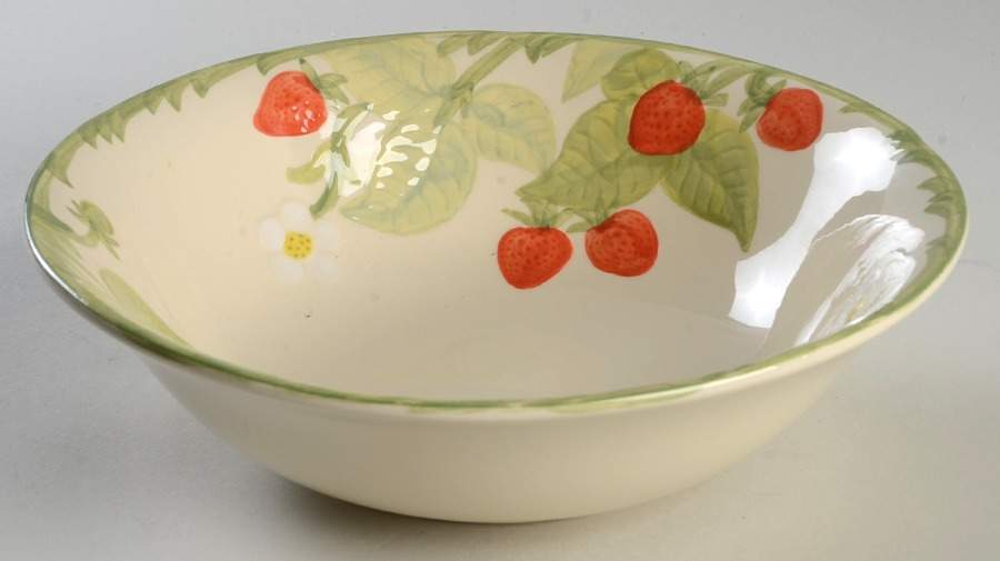 Strawberry Fair 8" Round Vegetable Bowl by Franciscan-1