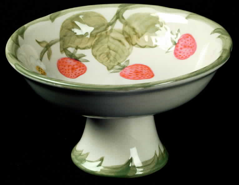 Strawberry Fair Round Compote (Height X Width) by Franciscan-1