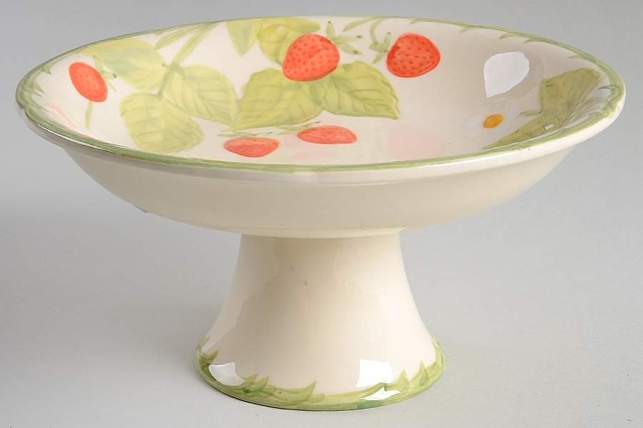 Strawberry Fair Round Compote (Height X Width) by Franciscan-1
