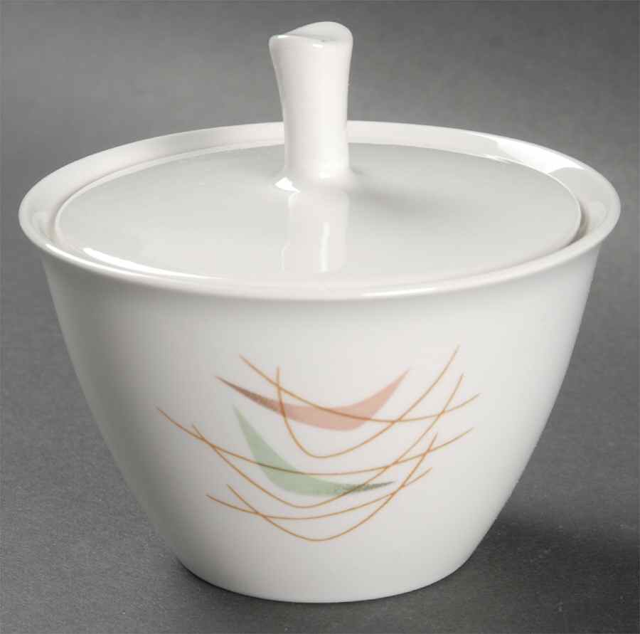 Swing Time Sugar Bowl & Lid by Franciscan-1
