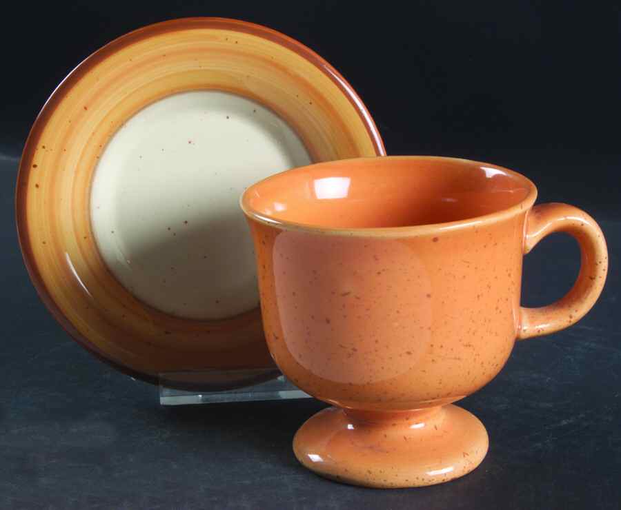 Tangier Footed Cup & Saucer Set by Franciscan-1