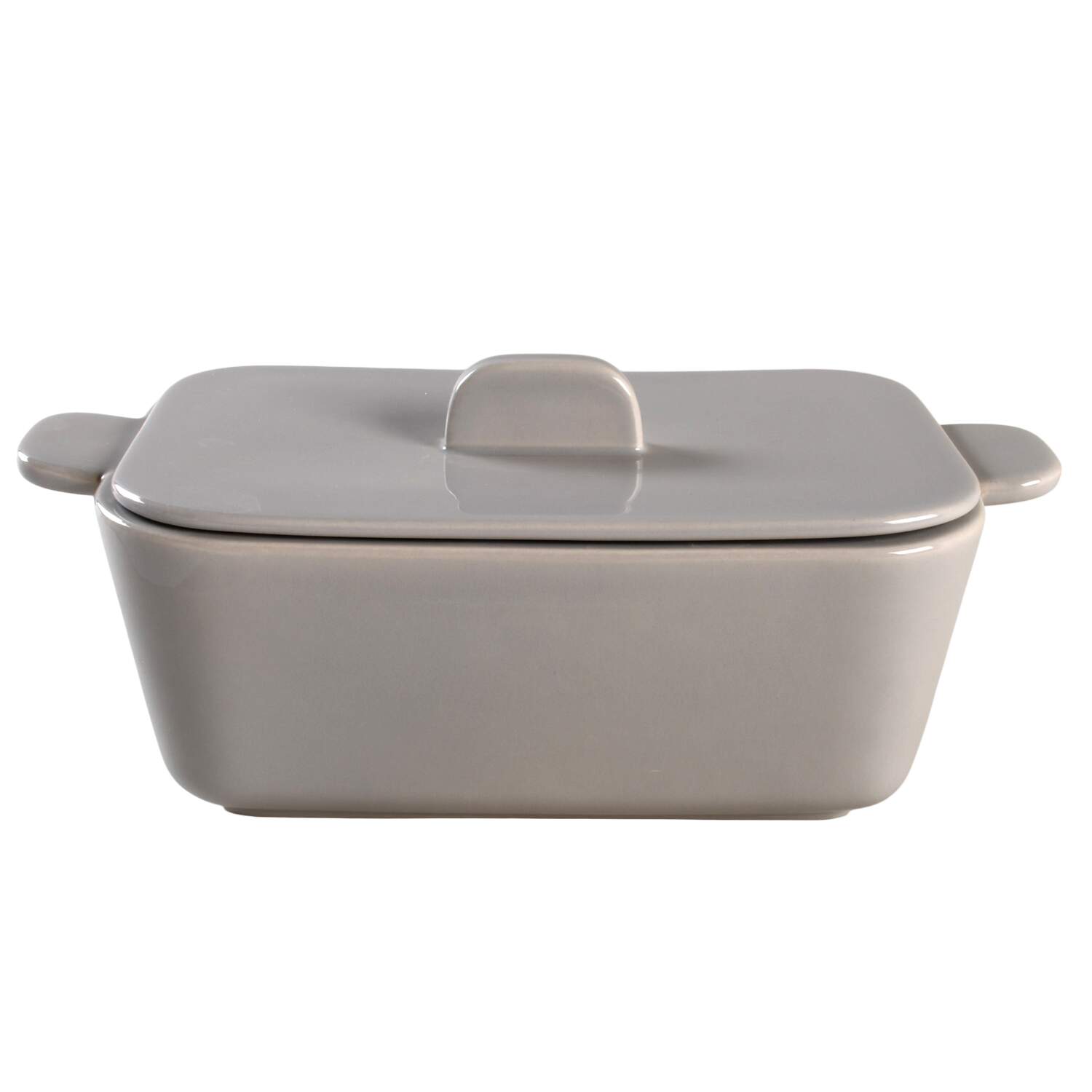 Tiempo Grey (Stone) Rectangular Covered Vegetable by Franciscan-1