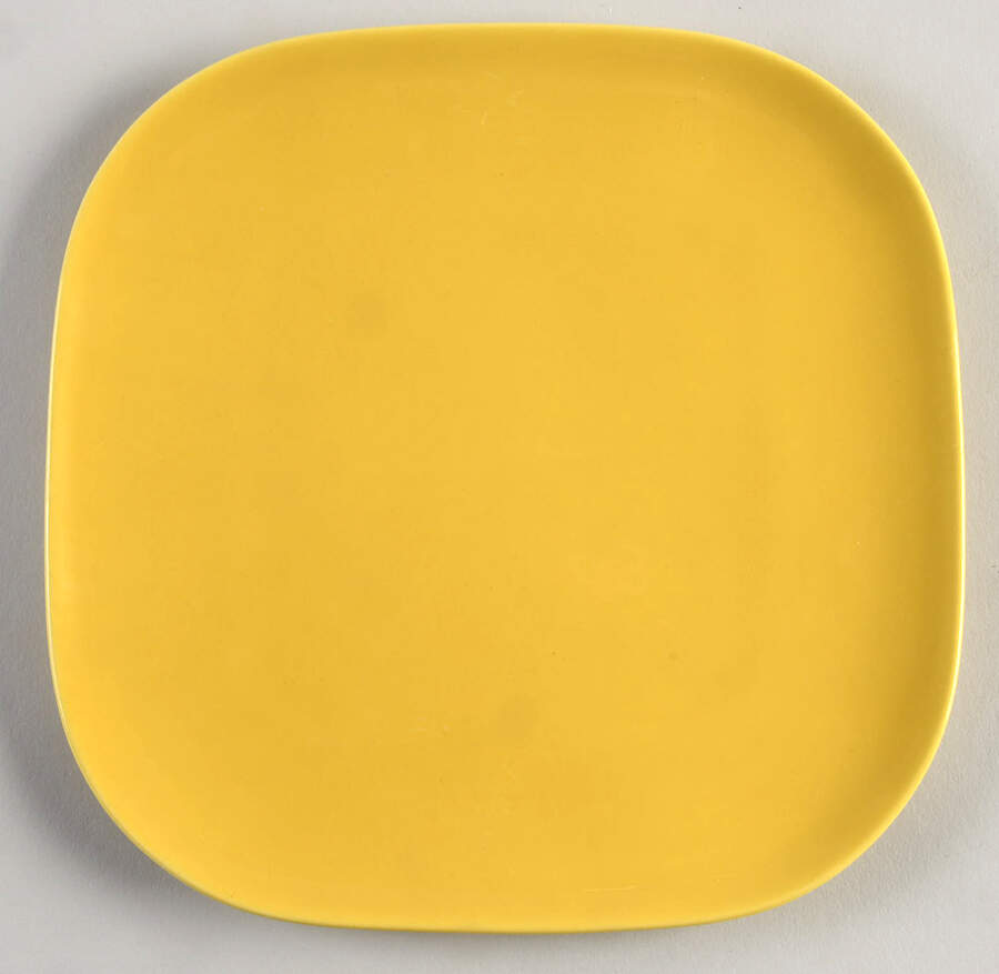 Tiempo Yellow (Mustard) Salad Plate by Franciscan-1