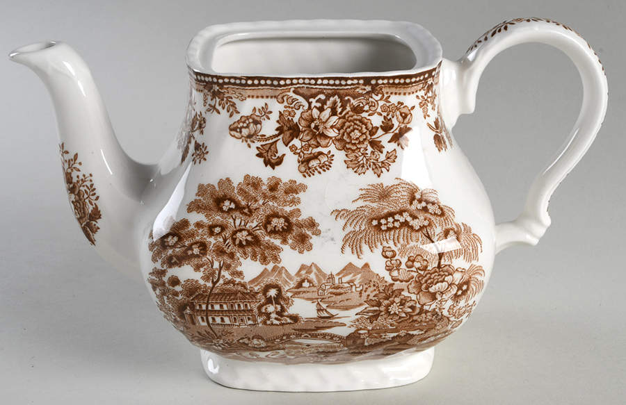 Tonquin Brown Teapot No Lid by Franciscan-1