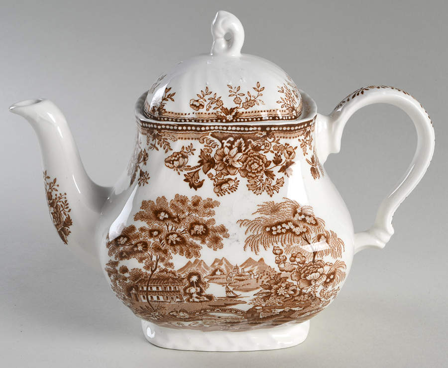 Tonquin Brown Teapot & Lid by Franciscan-1