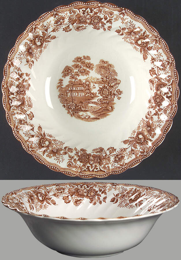 Tonquin Brown 10" Large Salad Serving Bowl by Franciscan-1