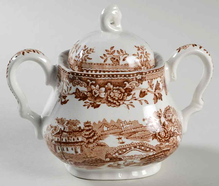 Tonquin Brown Sugar Bowl & Lid by Franciscan-1