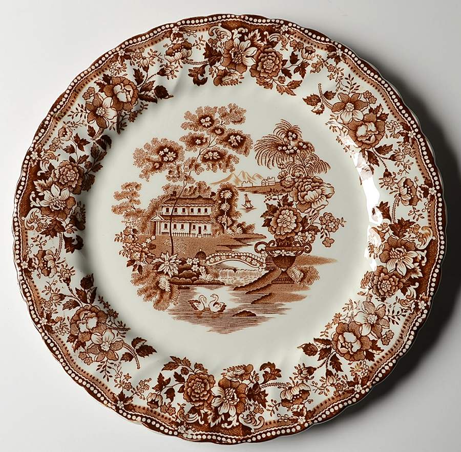 Tonquin Brown 12" Chop Plate (Round Platter) by Franciscan-1