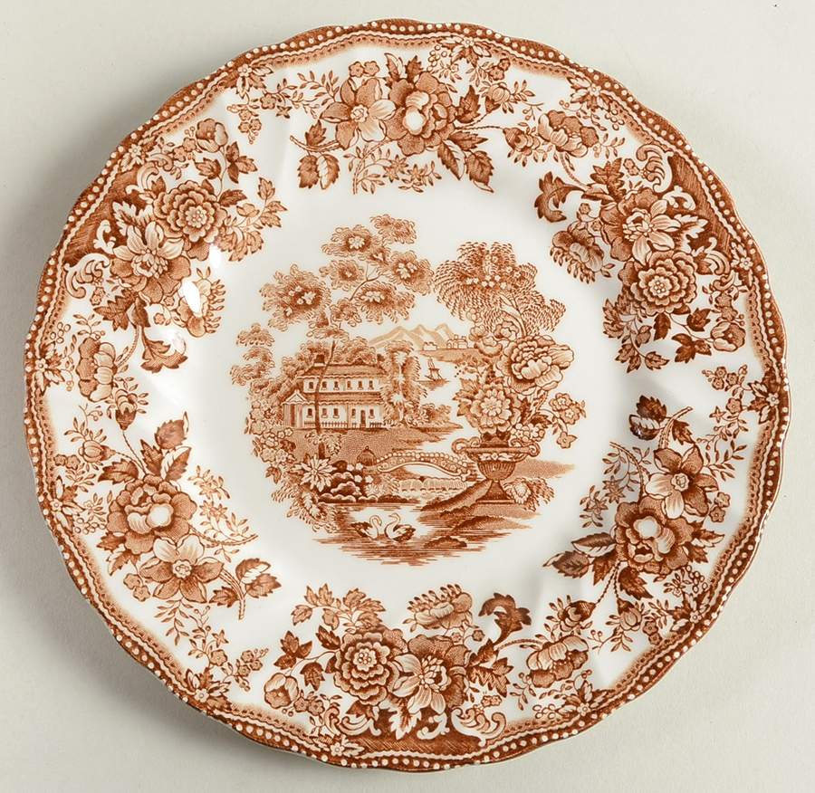 Tonquin Brown Salad Plate by Franciscan-1