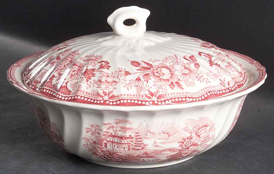 Tonquin Pink Round Covered Vegetable by Franciscan-1