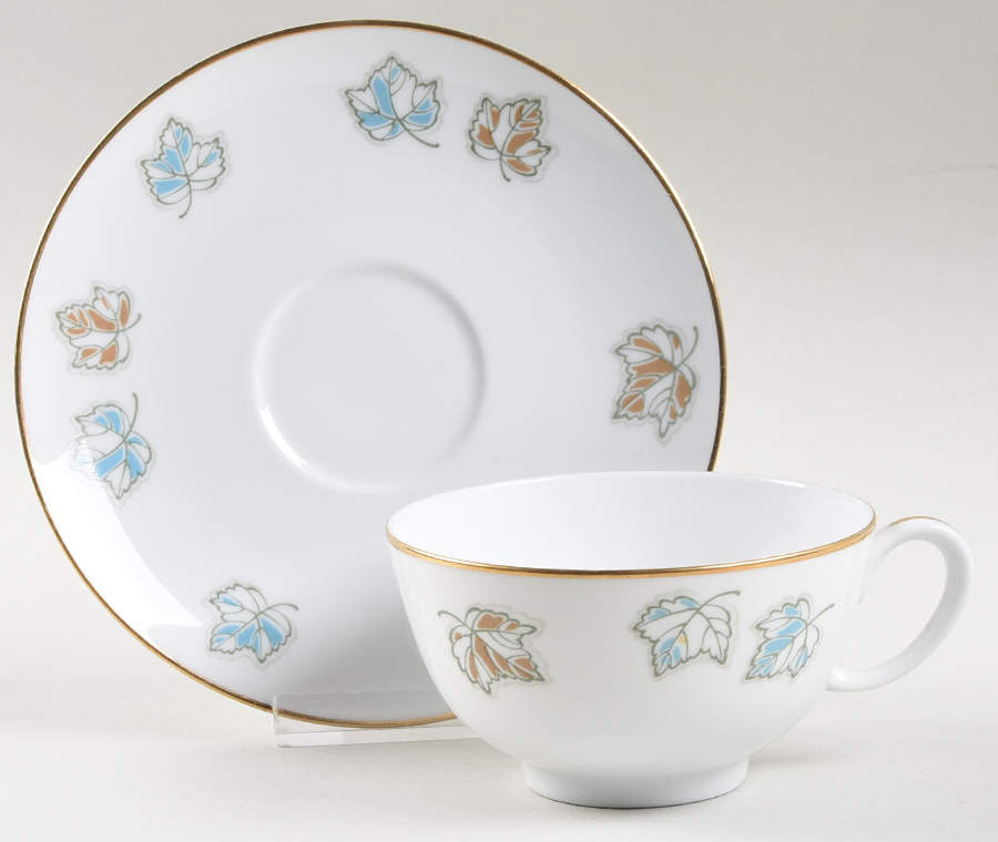 Trianon Footed Cup & Saucer Set by Franciscan-1