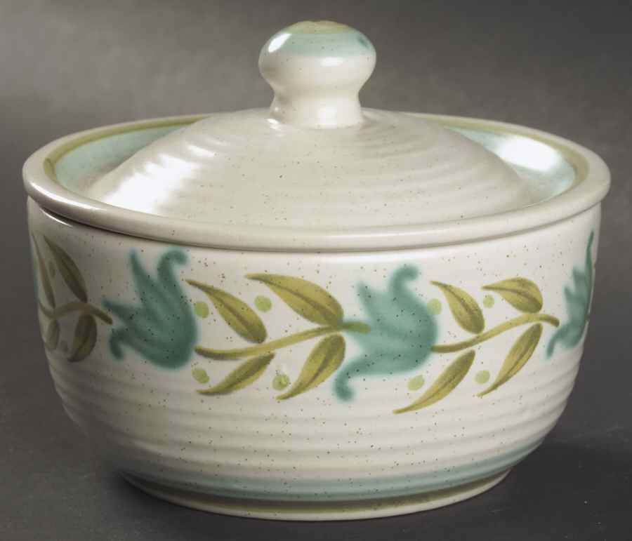 Tulip Time Sugar Bowl & Lid by Franciscan-1