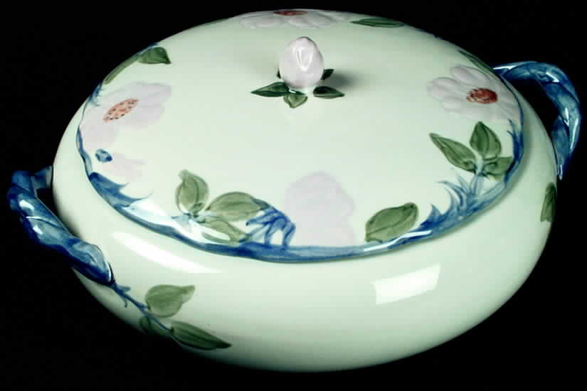 Twilight Rose Round Covered Vegetable by Franciscan-1