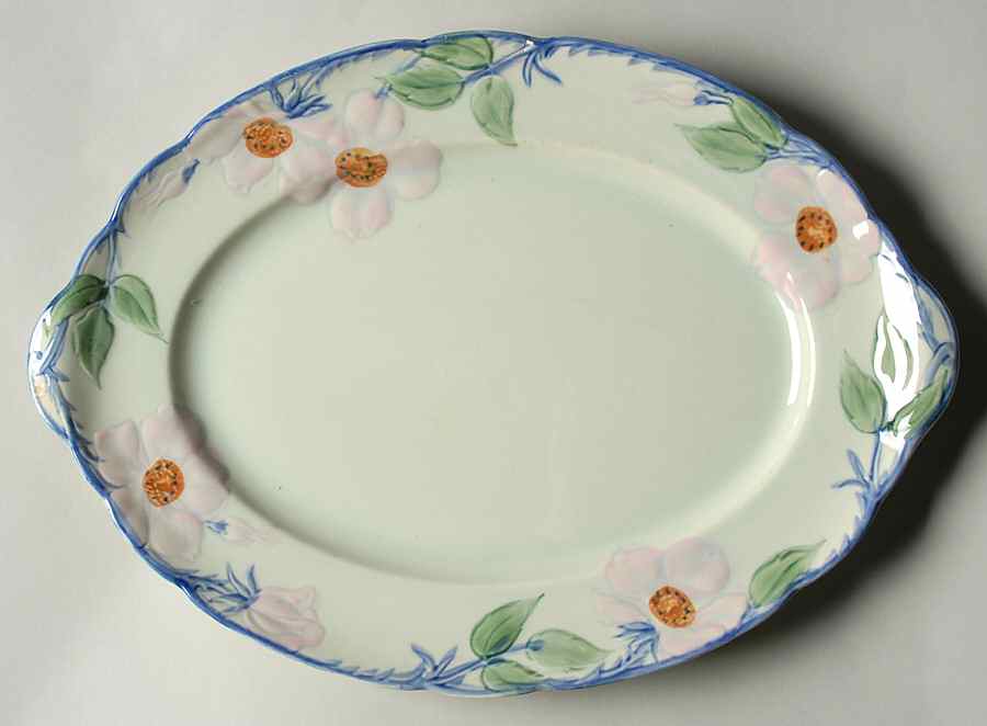 Twilight Rose 14" Oval Serving Platter by Franciscan-1