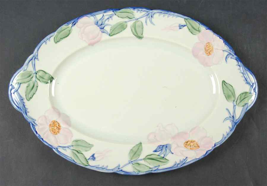 Twilight Rose 12" Oval Serving Platter by Franciscan-1