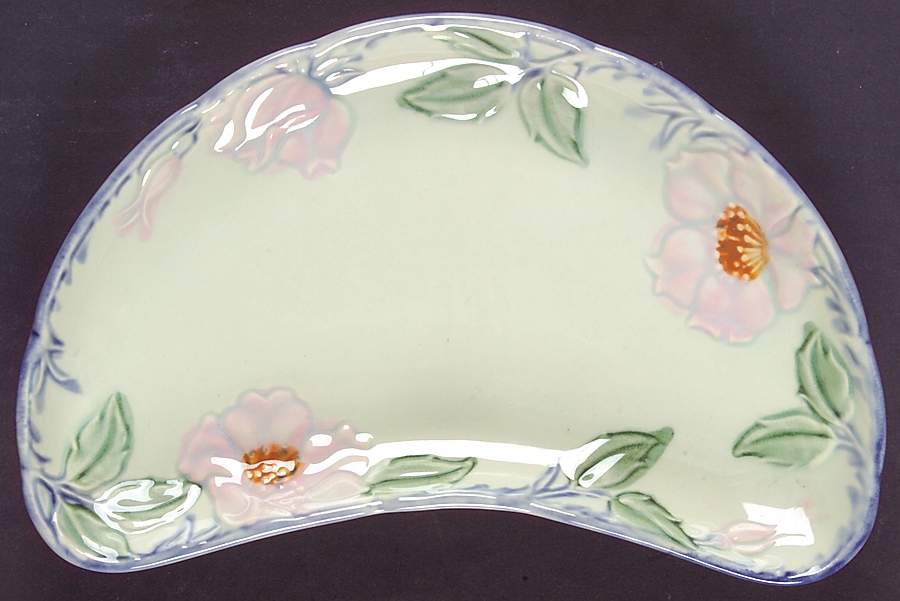 Twilight Rose Crescent Salad Plate by Franciscan-1