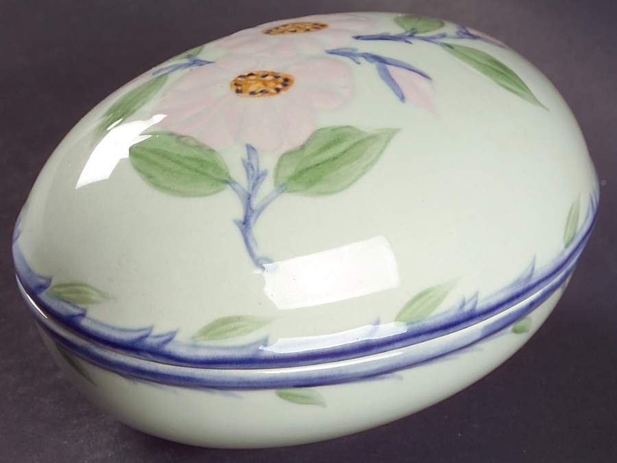 Twilight Rose Small Egg Box & Lid by Franciscan-1