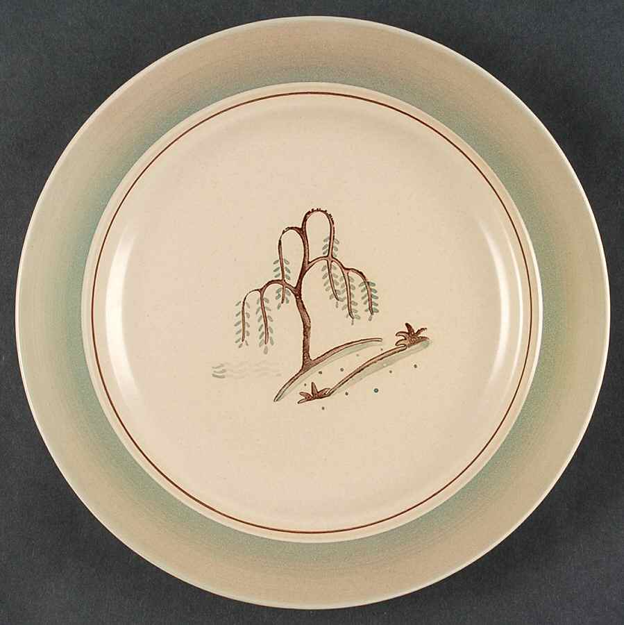 Willow Brown (Table Ware) Luncheon Plate by Franciscan-1
