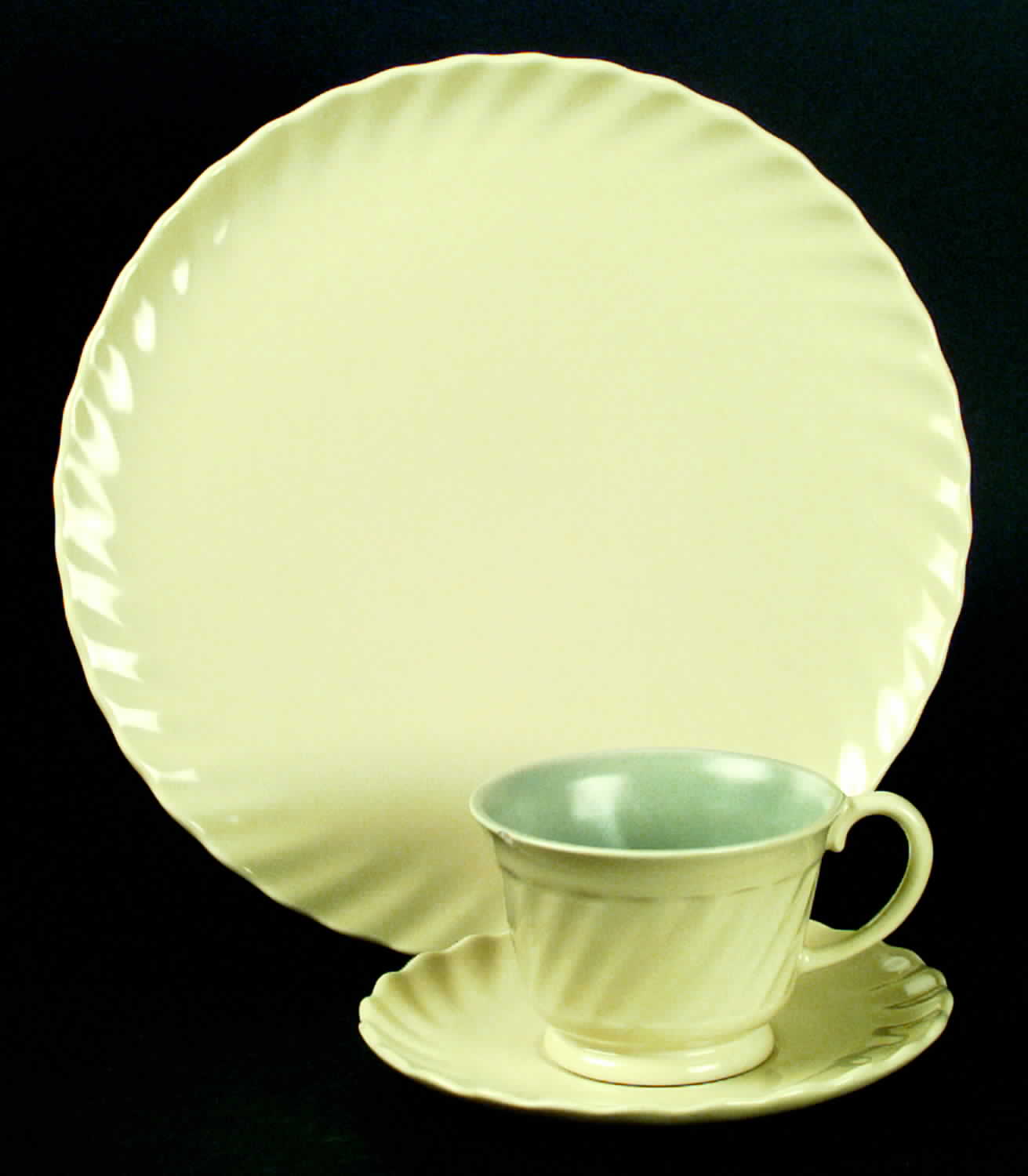 Wishmaker Federal Gold Footed Cup & Saucer Set by Franciscan-1