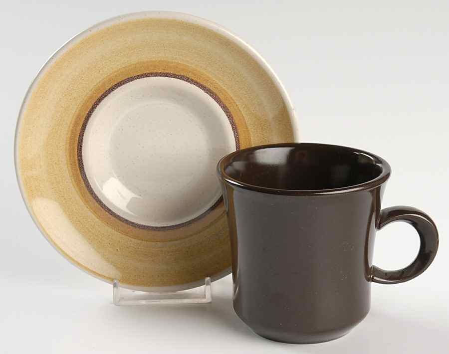 Zinnia Flat Cup & Saucer Set by Franciscan-1