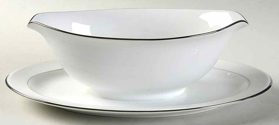 Essex Gravy Boat with Attached Underplate by Four Crown-1