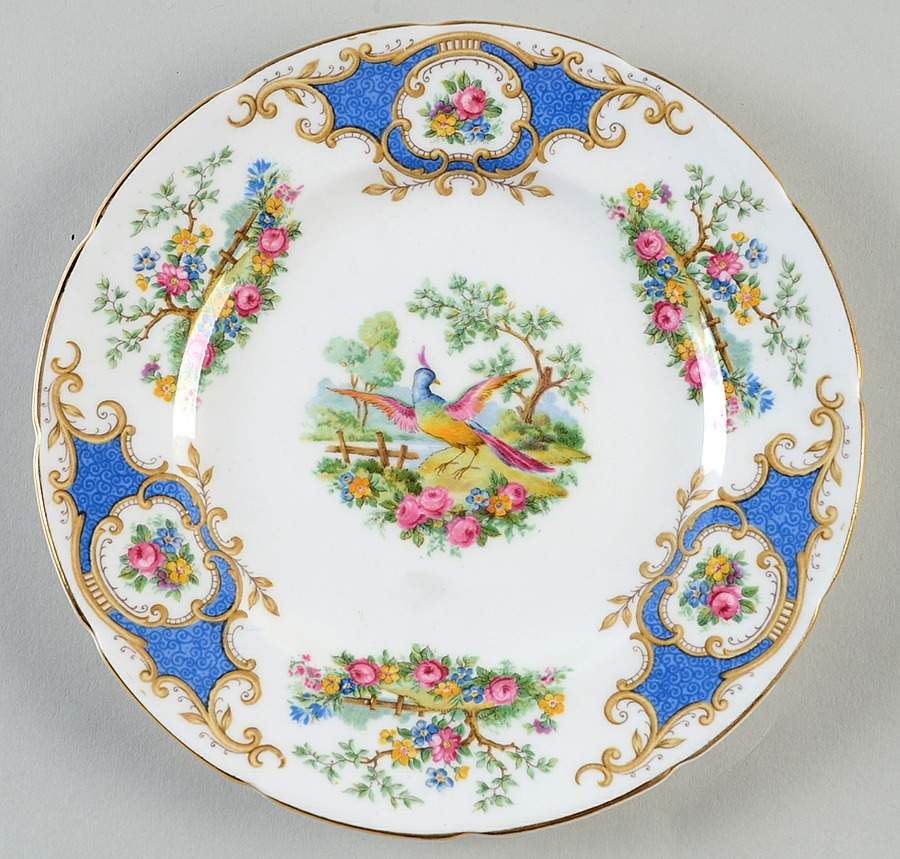 Broadway Medium Blue Dessert/Pie Plate by Foley-1
