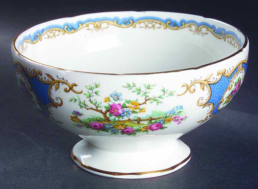 Broadway Medium Blue Open Sugar Bowl by Foley-1