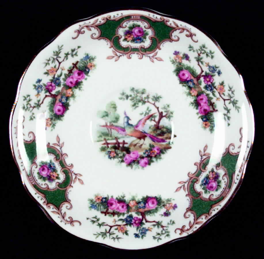 Broadway Green Saucer by Foley-1