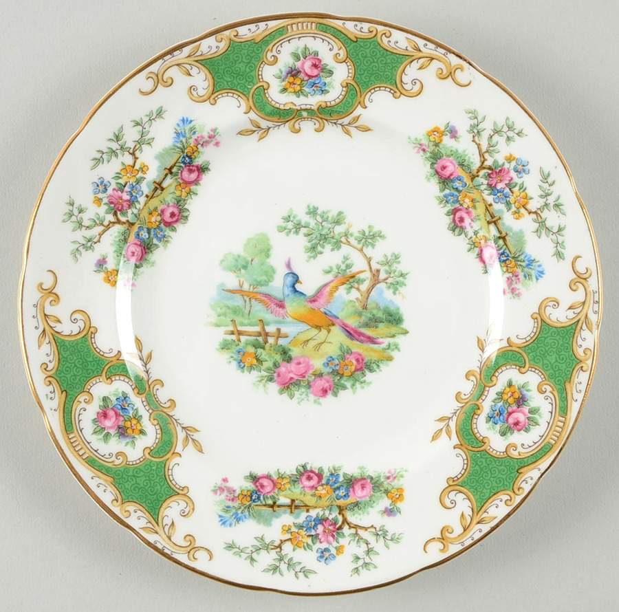 Broadway Green Dessert/Pie Plate by Foley-1