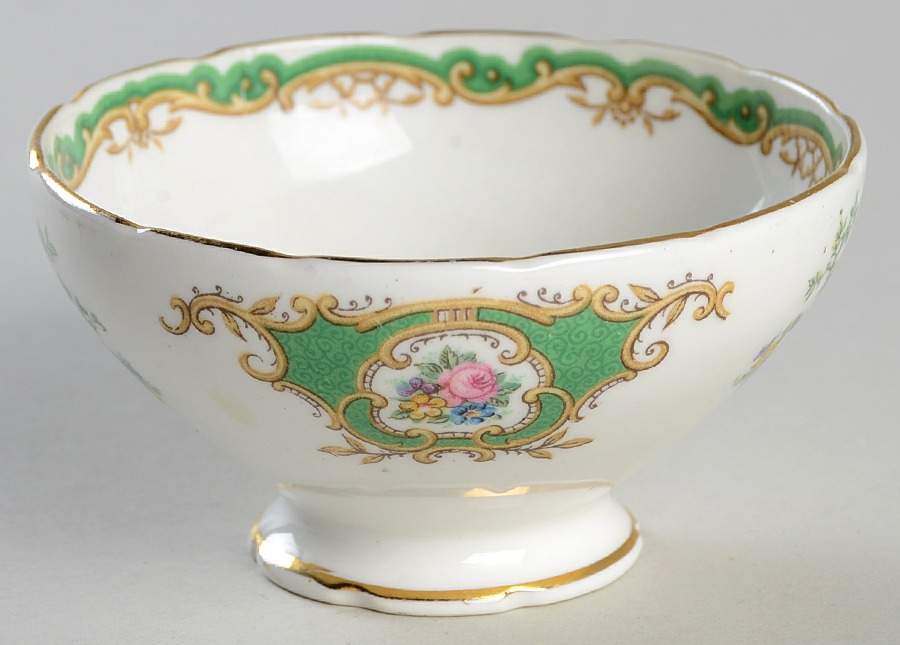 Broadway Green Mini Open Sugar Bowl by Foley-1