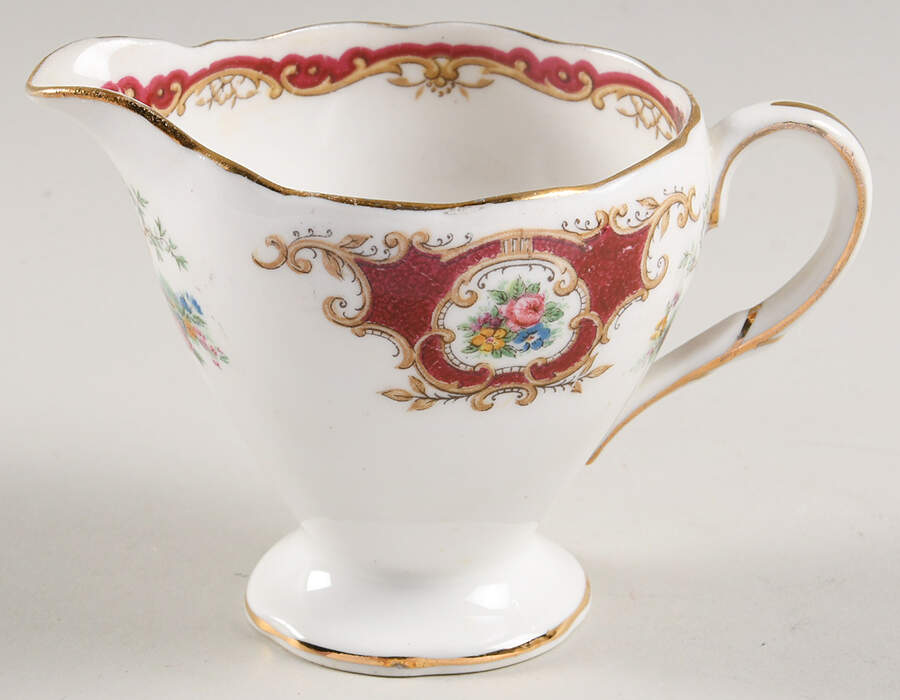 Broadway Maroon Mini Creamer by Foley-1