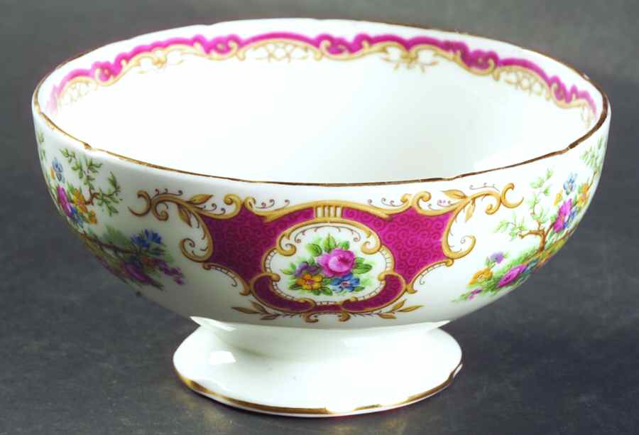 Broadway Maroon Open Sugar Bowl by Foley-1
