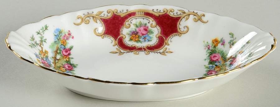 Broadway Maroon 5" Oval Nut Dish by Foley-1