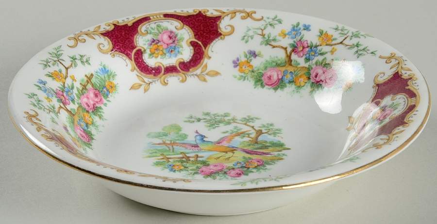 Broadway Maroon Fruit/Dessert (Sauce) Bowl by Foley-1