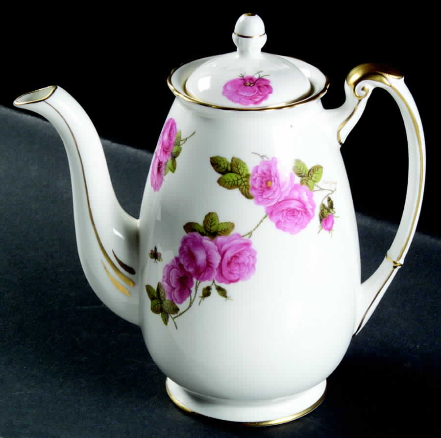 Century Rose Small Coffee Pot & Lid by Foley-1